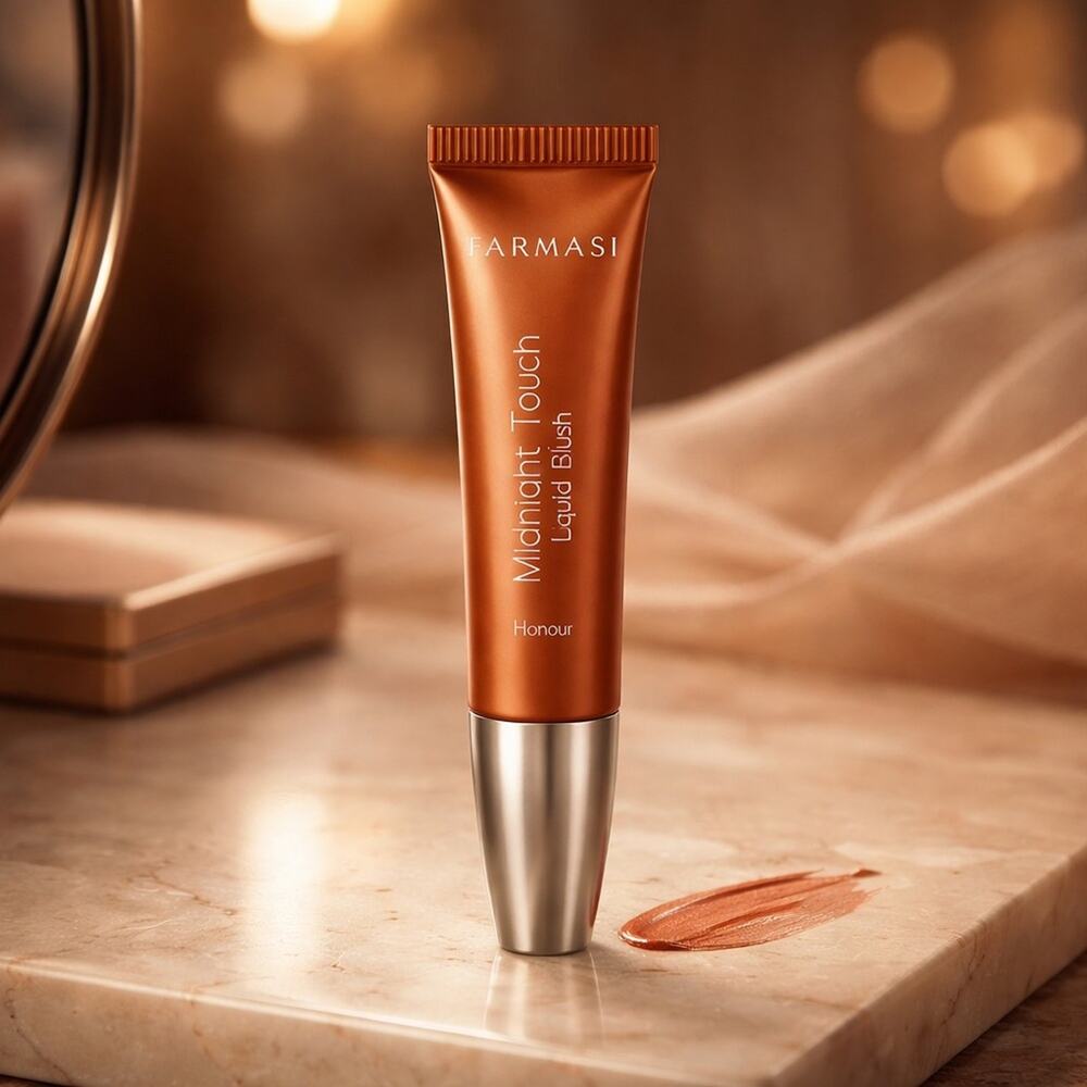 Farmasi Midnight Touch Liquid Blush - Honour a sun-kissed golden peach
